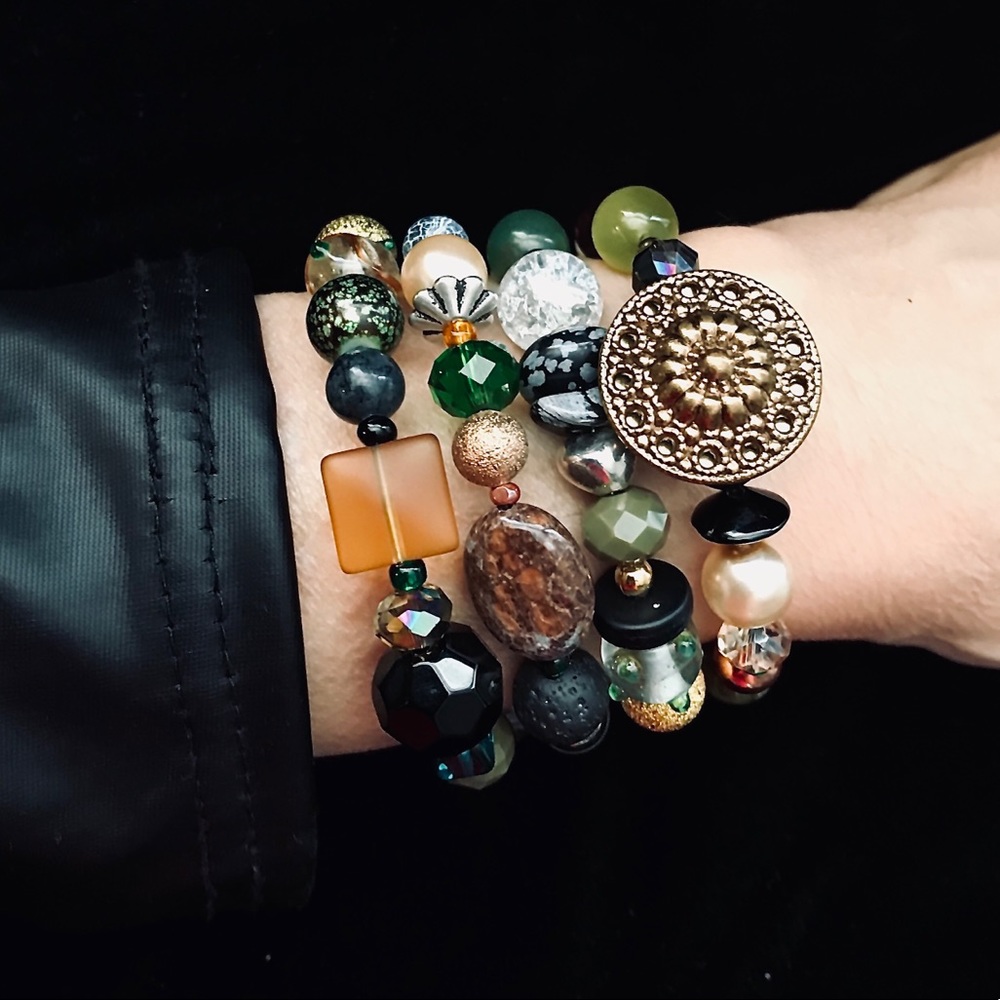 Handmade Bracelet with Vintage and Modern Elements (NB57-6H) New Without Tags - Picture 2 of 8